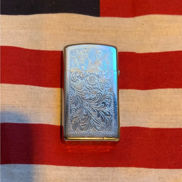 Vintage slim Zippo lighter filigree customizable - Picture 4 of 4